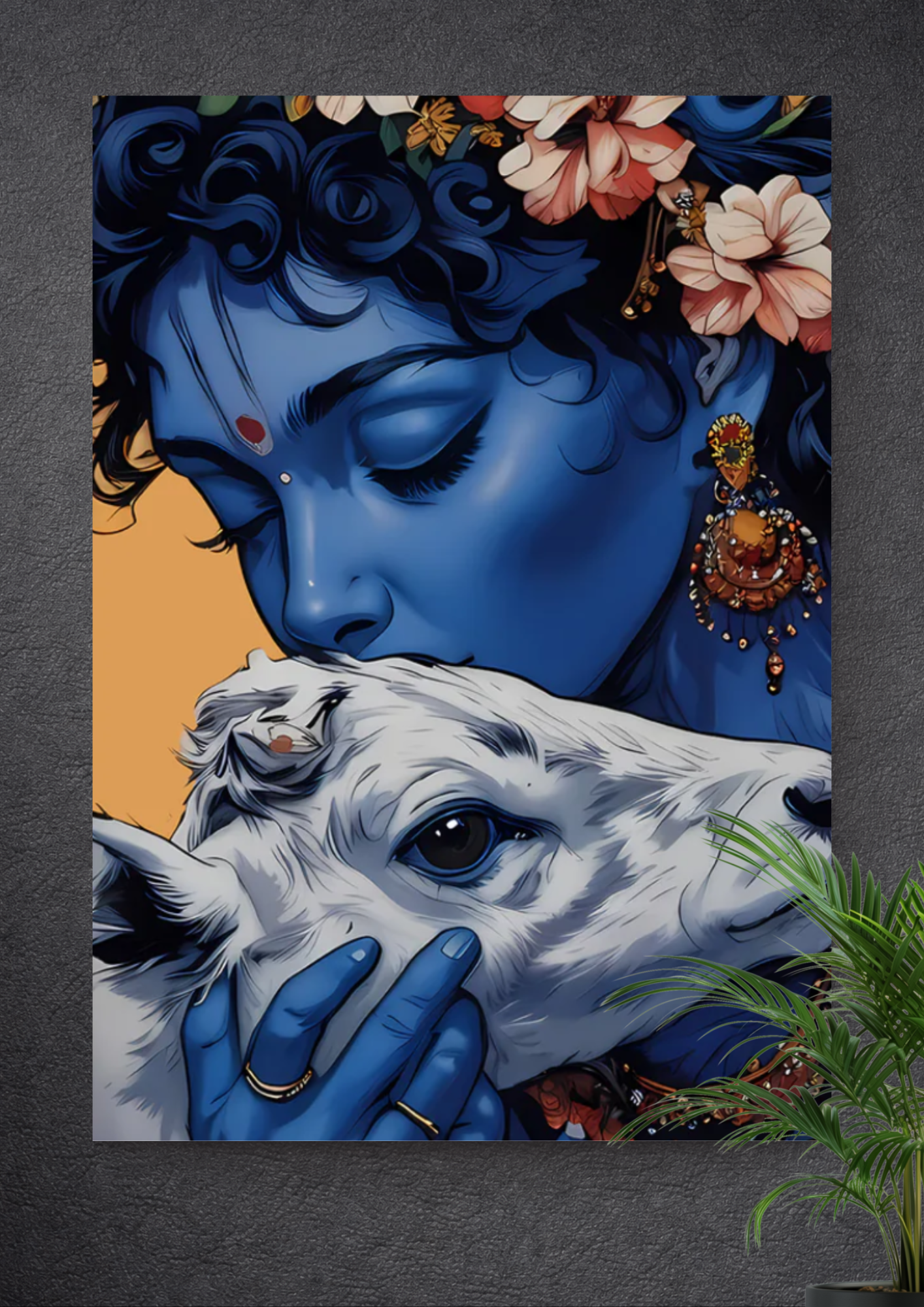 LORD  KRISHNA | KANHA | DEVOTIONAL | PORTRAIT POSTER