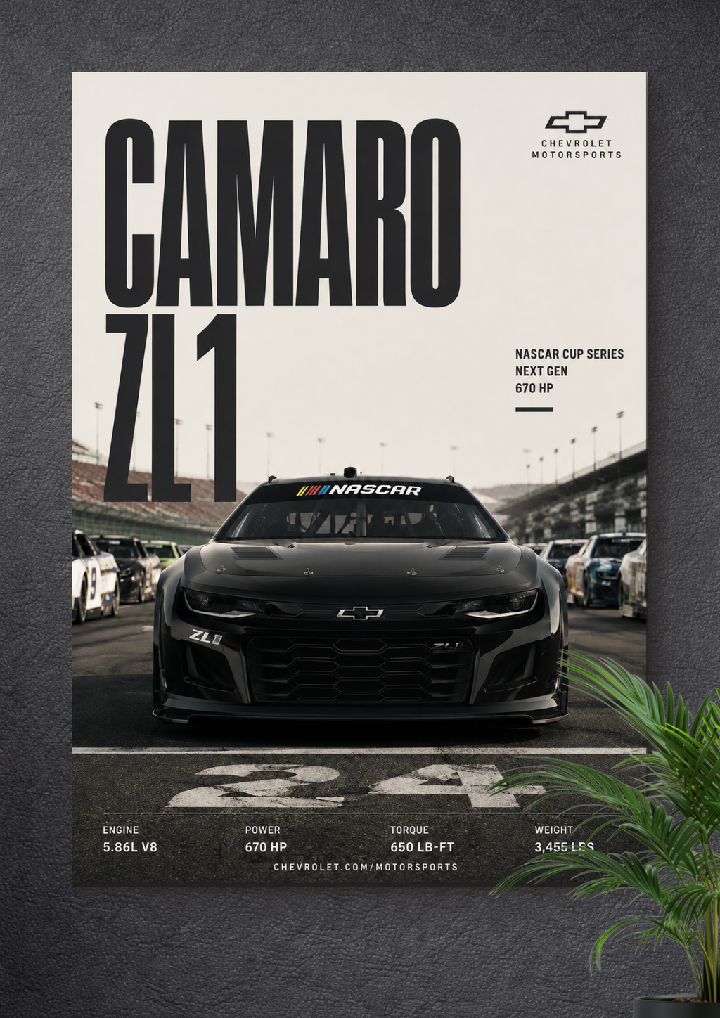 CHEVROLET CAMARO ZL7 | NASCAR POSTER