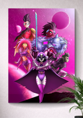 RAVEN | STARFIRE | ROBIN | BEAST BOY | CYBORG | THE TITANS UNITE | TEEN TITANS