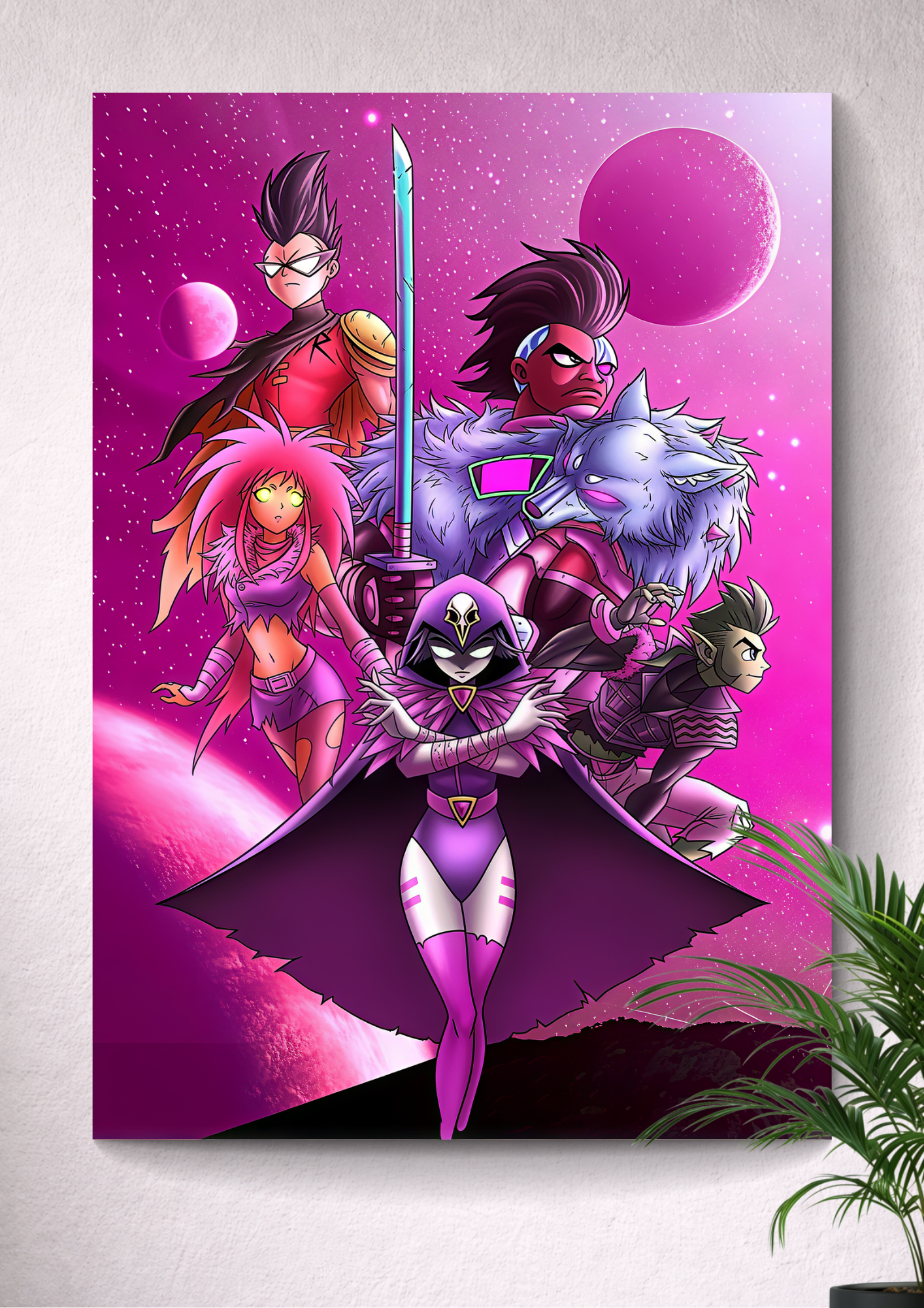 RAVEN | STARFIRE | ROBIN | BEAST BOY | CYBORG | THE TITANS UNITE | TEEN TITANS