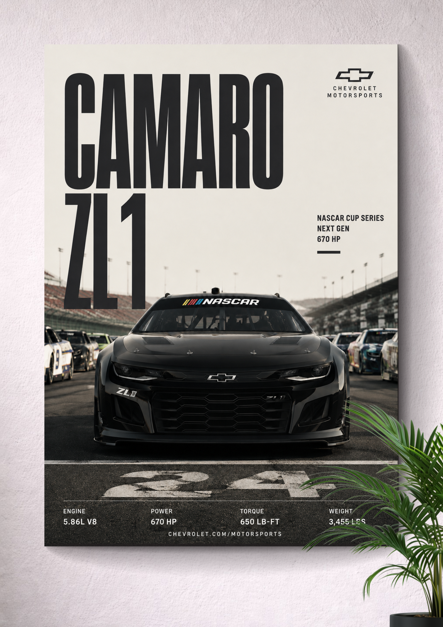 CHEVROLET CAMARO ZL7 | NASCAR POSTER