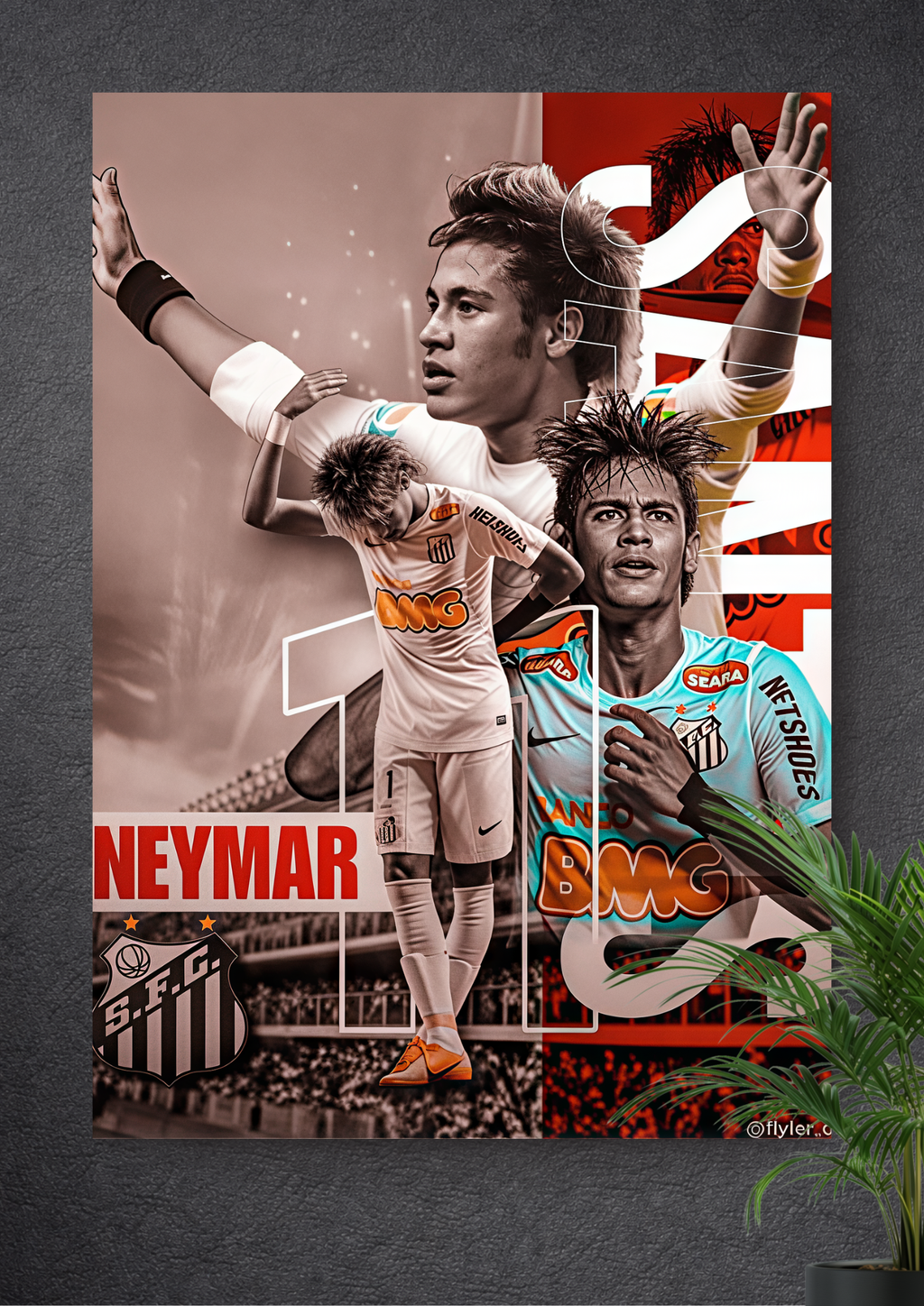 NEYMAR JR. | NUMBER: 11 | BRAZILIAN PRODIGY | SANTOS LEGEND