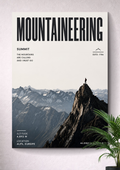 MOUNTAINEERING SUMMIT | ALPINE PEAK ADVENTURE ART POSTER