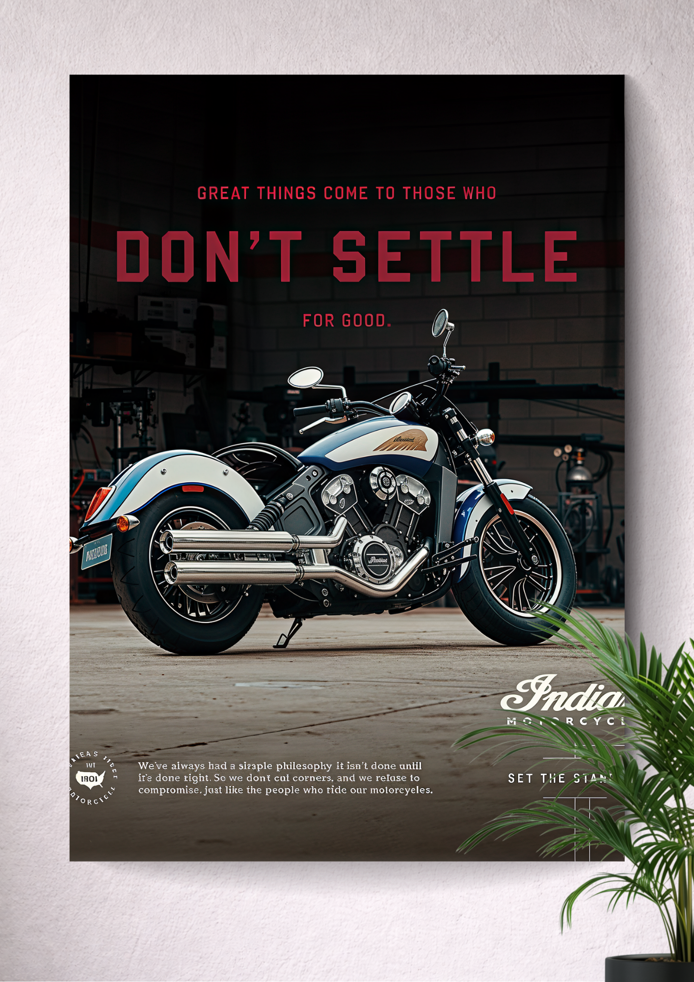 INDIAN SCOUT BOBBER | 1250 CC LIQUID-COOLED V-TWIN | GREAT THINGS COME TO THOSE WHO DON'T SETTLE.