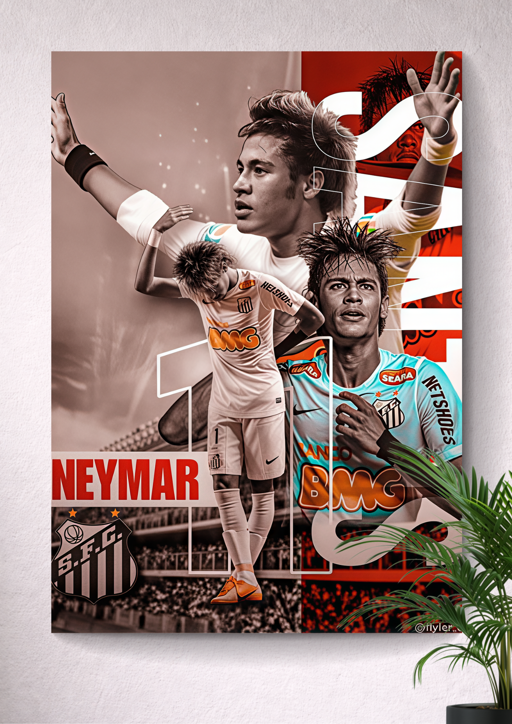 NEYMAR JR. | NUMBER: 11 | BRAZILIAN PRODIGY | SANTOS LEGEND
