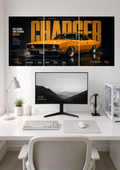 1969 DODGE CHARGER R/T VINTAGE MUSCLE CAR TRIPTYCH POSTER | SPLIT POSTER