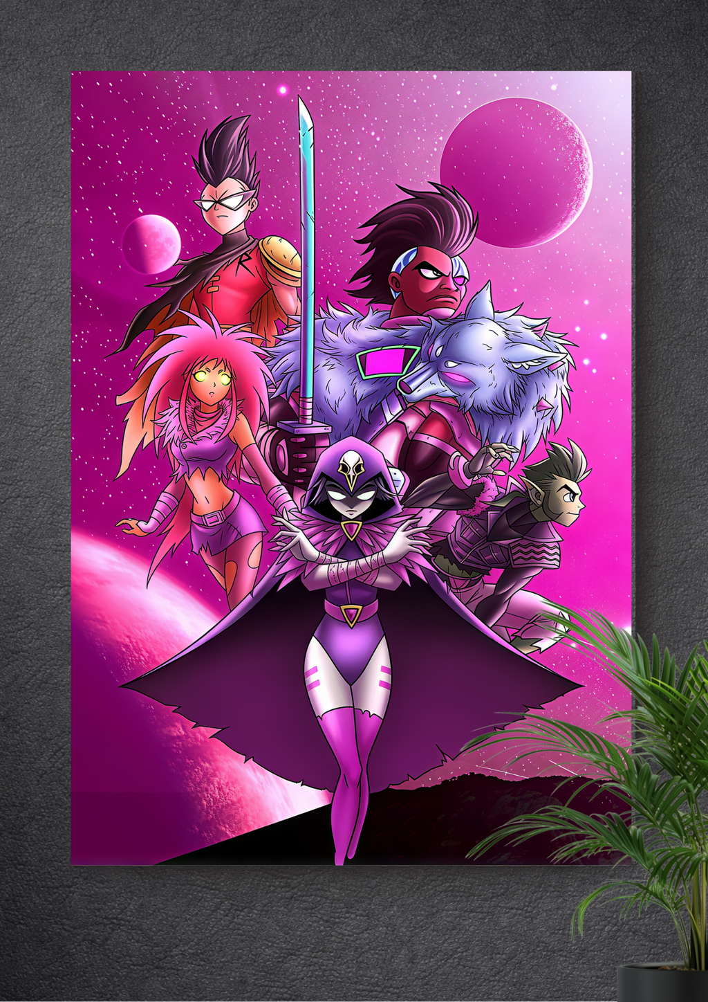 RAVEN | STARFIRE | ROBIN | BEAST BOY | CYBORG | THE TITANS UNITE | TEEN TITANS
