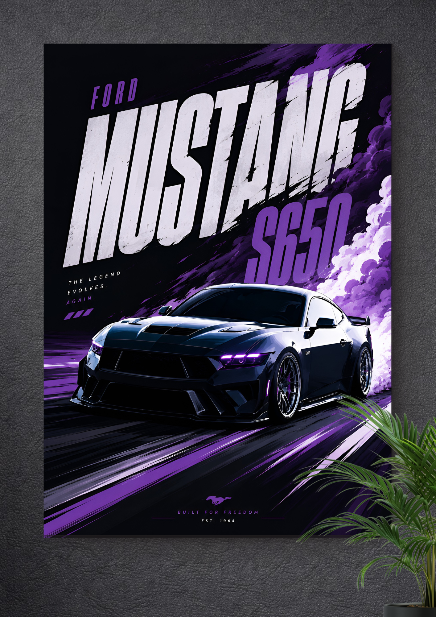 FORD MUSTANG S650 | VECTOR POSTER