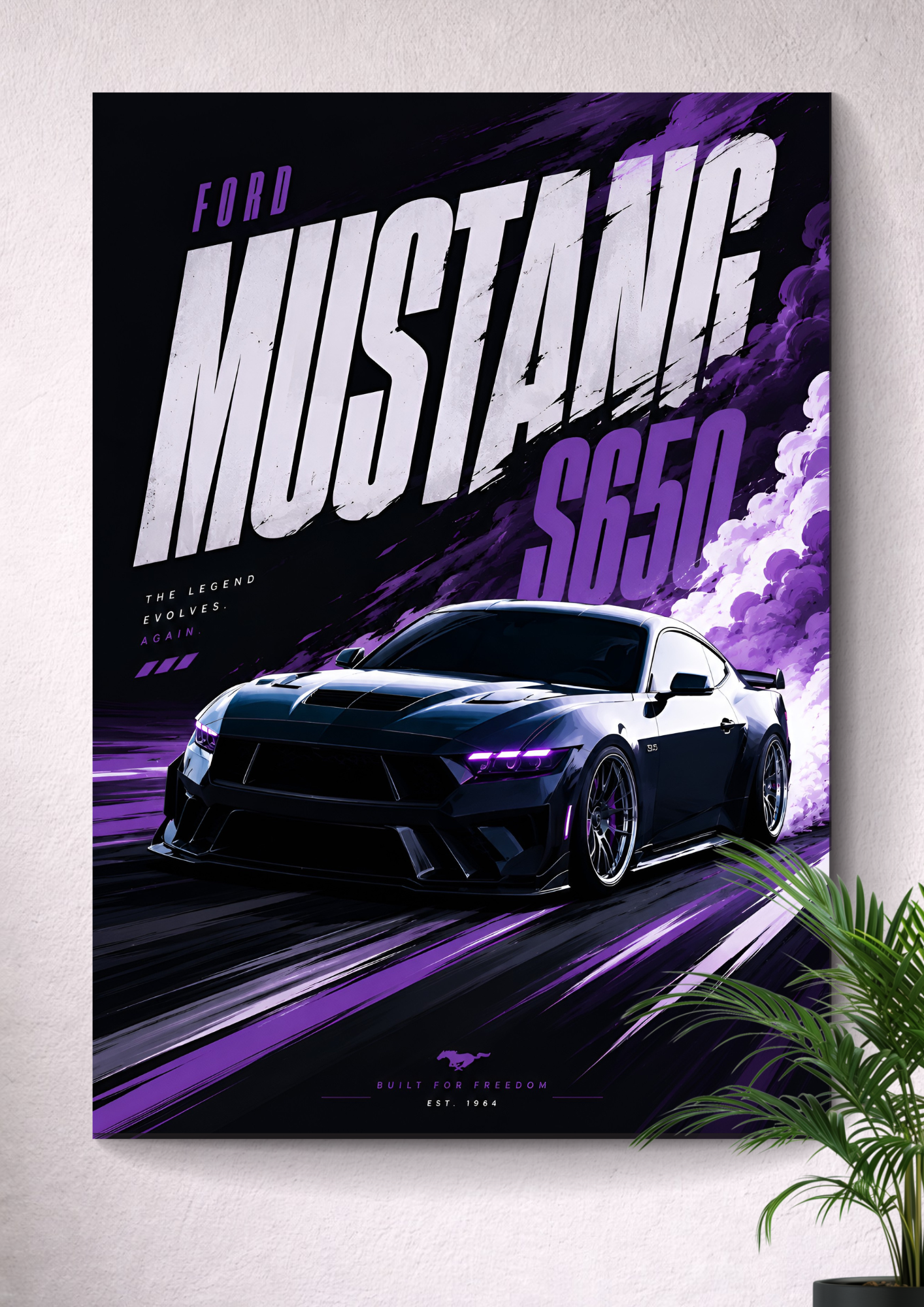 FORD MUSTANG S650 | VECTOR POSTER