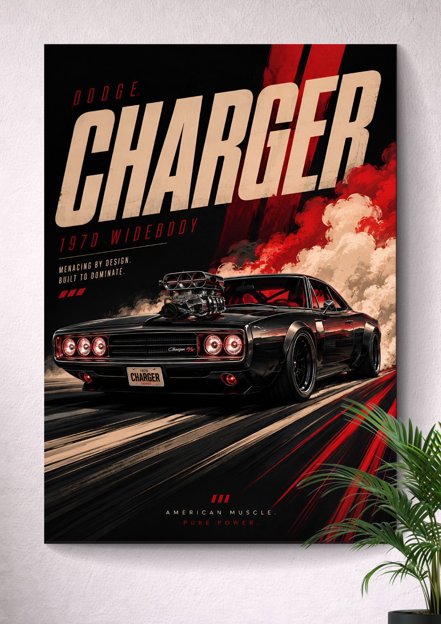 DODGE CHARGER 1970 | VECTOR POSTER