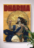 LORD KRISHNA | KANHA | DHARMA | GOD | DEVOTIONAL | PORTRAIT POSTER