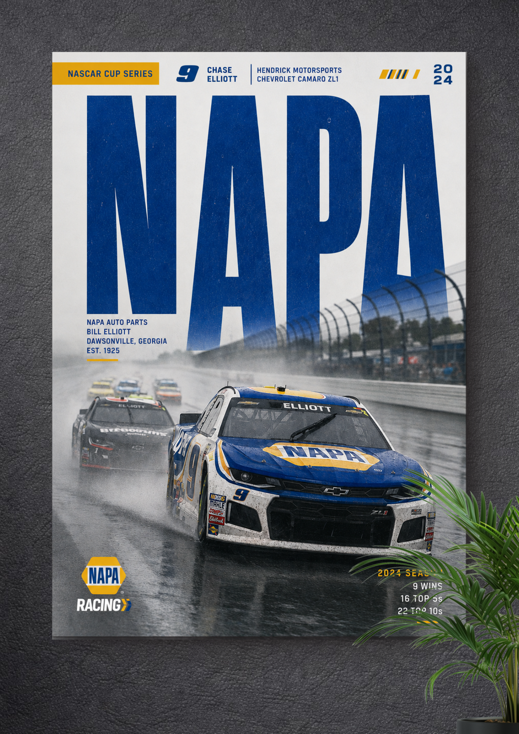 CHASE ELLIOTT: FROM DAWSONVILLE TO THE TRACK | NASCAR POSTER