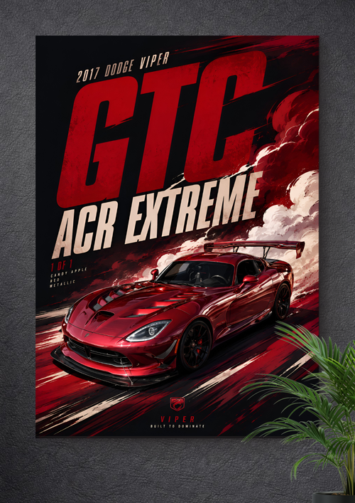 2017 DODGE VIPER | GTC ARC EXTREME | VECTOR POSTER