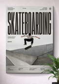 SKATEBOARDING KICKFLIP | URBAN STREET SKATEPARK ART POSTER