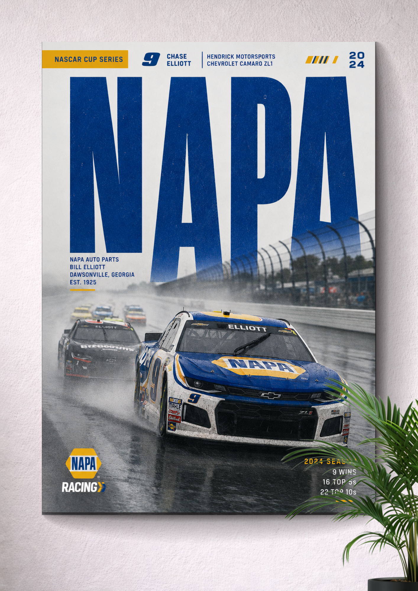 CHASE ELLIOTT: FROM DAWSONVILLE TO THE TRACK | NASCAR POSTER